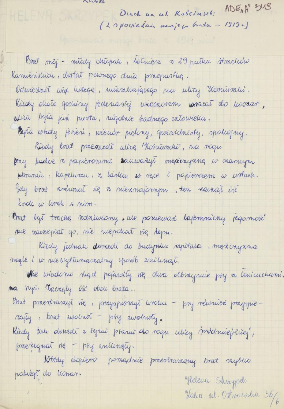 Duch na ul. Kościuszki