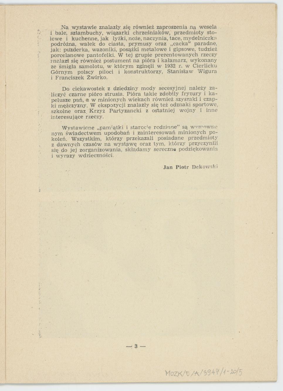 Pamiątki i starocie rodzinne, cz. 1