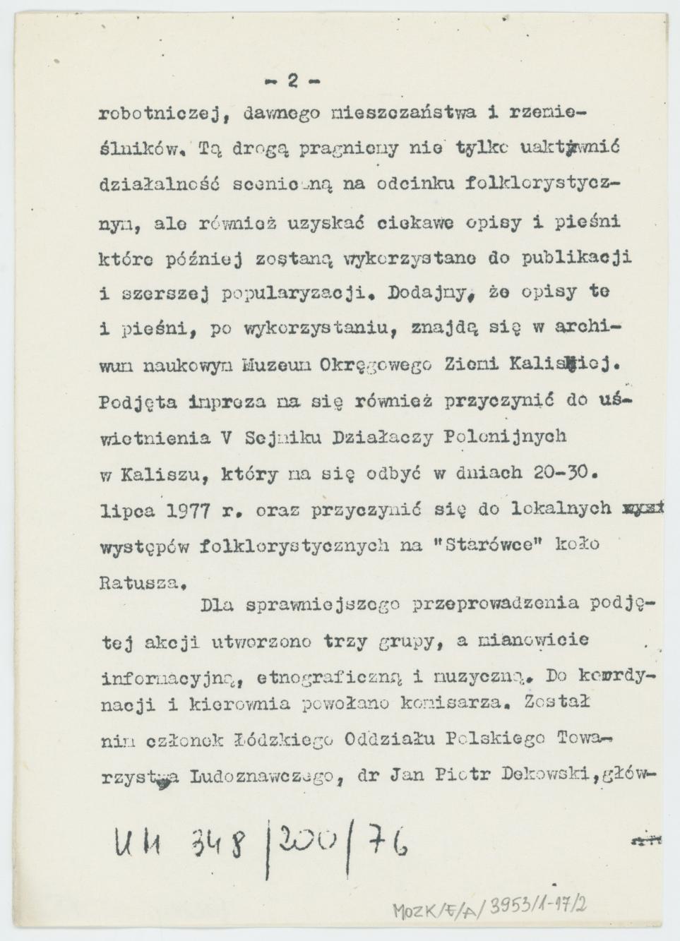 Uchrońmy od zapomnienia Folklor Kalisza - warunki konkursu, cz. 1