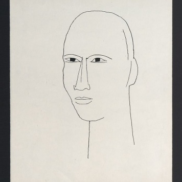 Szkic głowy mężczyzny