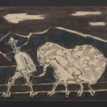 Mężczyzna z osłem