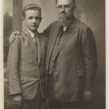 Jan Michalski z synem Tadeuszem