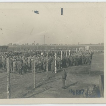 Nabożeństwo w obozie jenieckim w Szczypiornie