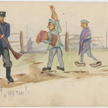 Album rysunkowy z obozu jenieckiego w Szczypiornie