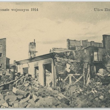 Ulica Złota, Kalisz w czasie wojennym 1914