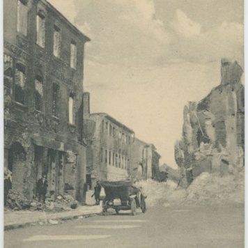 Kalisch im Kriege 1914, Breslauerstrasse, Kalisz w wojnie 1914r., ul. Wrocławska