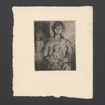 Portret kobiety z dwójką dzieci