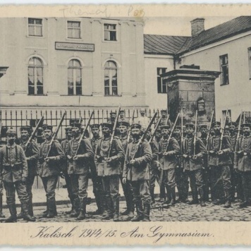 Kalisch 1914/15. Am Gymnasium