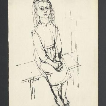 Dziewczynka na ławce