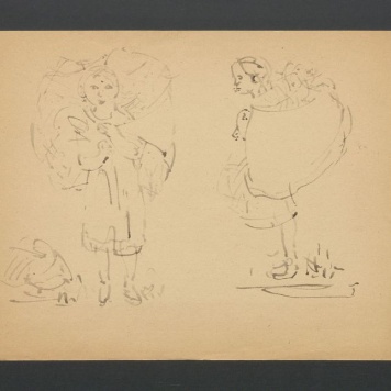 Kobieta niosąca tobół