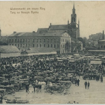Kalisch Wohenmarkt am neunen Ring, Kalisz Targ na Nowy Rynku 