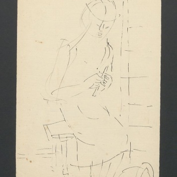 Kobieta przy pracach domowych