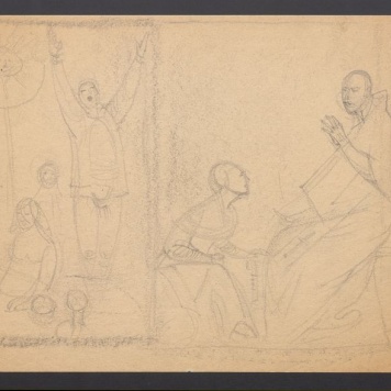 Sześć szkiców postaci