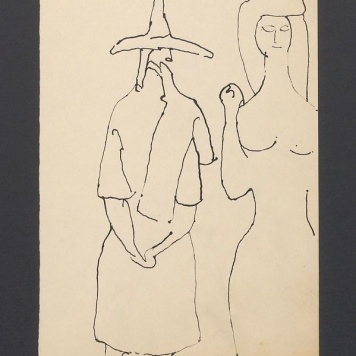 Sylwetki kobiety i mężczyzny