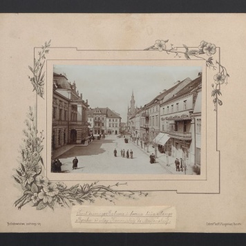 Front dawnego Ratusza i boczna linia Starego Rynku od ulicy Kanonickiej do Mariańskiej 