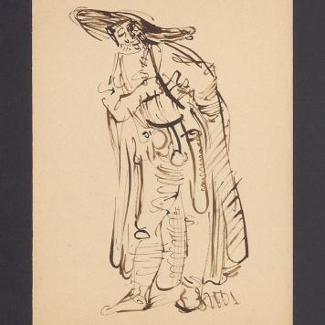 Postać mężczyzny w kapeluszu