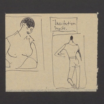 Szkice sylwetek kobiety i mężczyzny