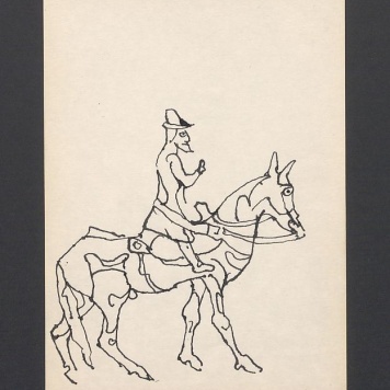Jeździec na koniu