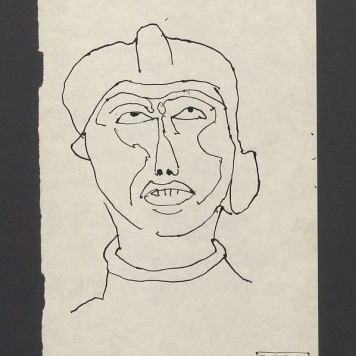 Głowa (fragment rzeźby)