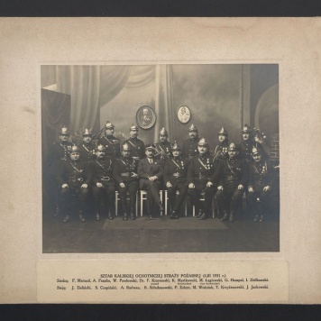 Sztab Kaliskiej Ochotniczej Straży Pożarnej (4.III.1931 r.)