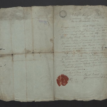 List czeladniczy Cechu Bednarskiego w Kaliszu