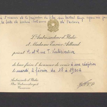 L'Ambassadeur d'Italie et Madame Enrico Aillaud