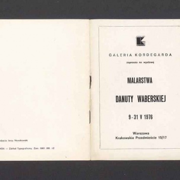 Zaproszenie na wystawę malarstwa Danuty Waberskiej