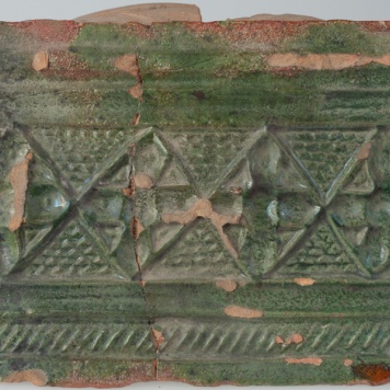 Kafel z ornamentem czworolistnym