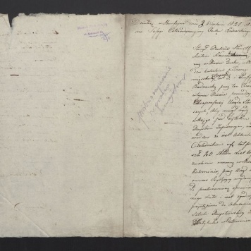 Prośba o przyjęcie w grono majstrów Cechu Bednarskiego w Stawiszynie