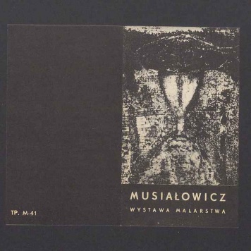 Zaproszenie na otwarcie wystawy malarstwa Musiałowicz