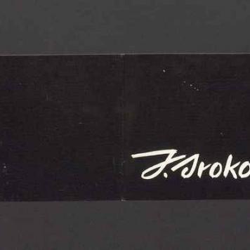 Zaproszenie na wernisaż wystawy prac Jerzego Srokowskiego