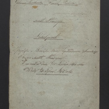 Rachunek Przychodu i Rozchodu roczny Zgromadzenia Szewskiego Okręgu Miasta Stawiszyn