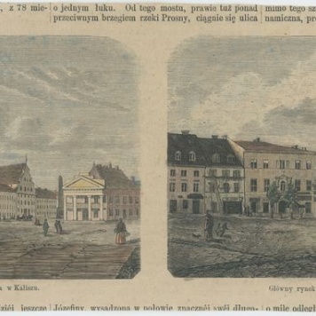 Plac św. Józefa i główny rynek w Kaliszu