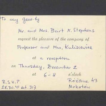 Mr. and Mrs. Bart N. Stephens [...]