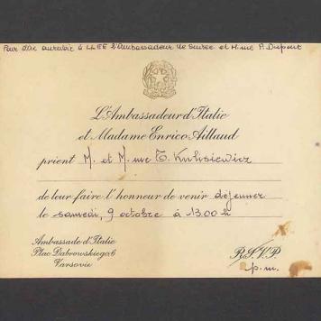 L'Ambassadeur d'Italie et Madame Enrico Aillaud