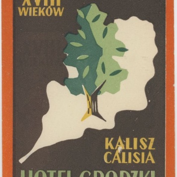 Ulotka reklamowa Hotelu Grodzkiego w Kaliszu