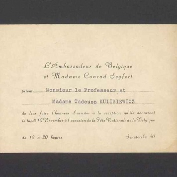 L'Ambassadeur de Belgique et Madame Conrad Seyfert