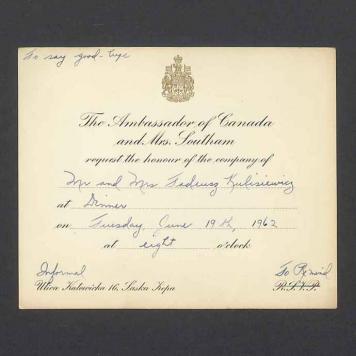 The Ambassador of Canada and Mrs. Southam [...]