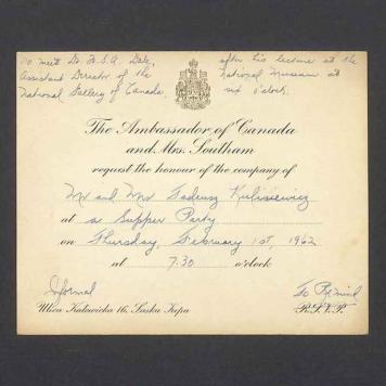 The Ambassador of Canada and Mrs. Southam