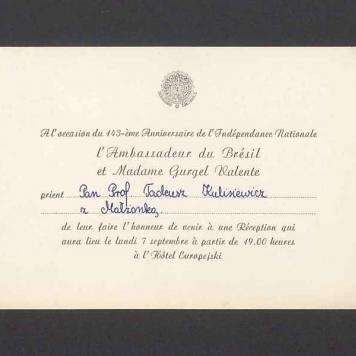 L Ambassadeur du Bresil et Madame Gurgel Valente