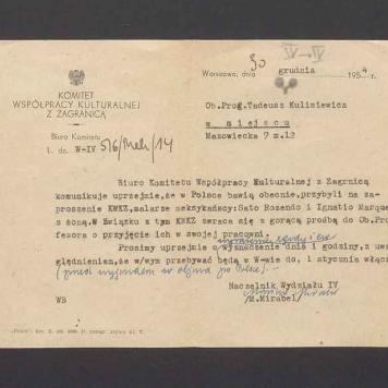 Prośba o przyjęcie w pracowni meksykańskich malarzy