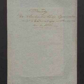 Wykaz Rezultatu Rachunku Skrzynki Rzemieślniczej Zgromadzenia Bednarskiego Okręgu i Miasta Stawiszyna za r. 1851