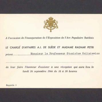 A l'occasion de l'inauguration de l'Exposition de l'Art Populaire Suedois [...]