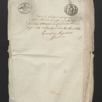 Potwierdzenie przyjęcia opłaty za stempel skarbowy do listu czeladniczego