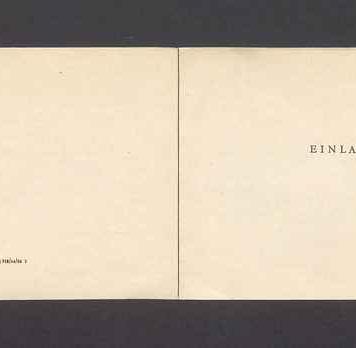 Einladung zur Eroffnung der Ausstelung des rumanischen Malers Corneliu Baba