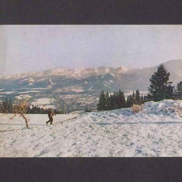 Widok z Gubałówki na Zakopane i Tatry