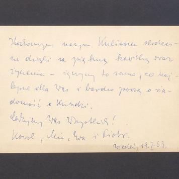 Kochanym naszym Kulisom serdeczne dzięki [...]