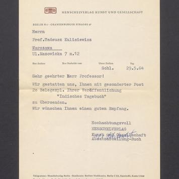 Sehr geehrter Herr Professor [...]