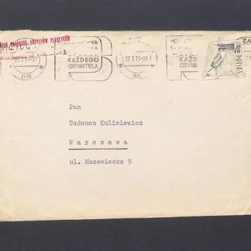 Koperta, nad. Związek Polskich Artystów Plastyków