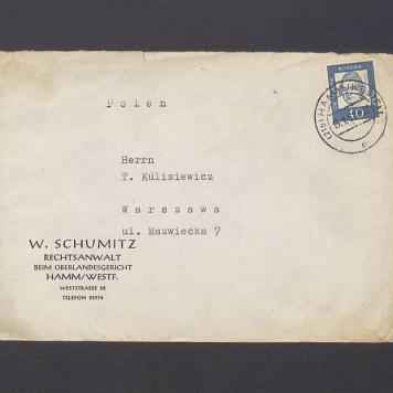 Koperta, nad. W. Schumitz